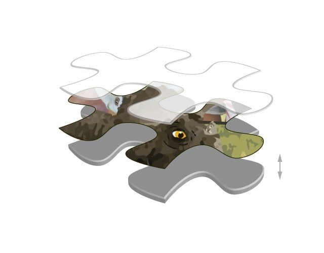 Veľkosť dielikov puzzle