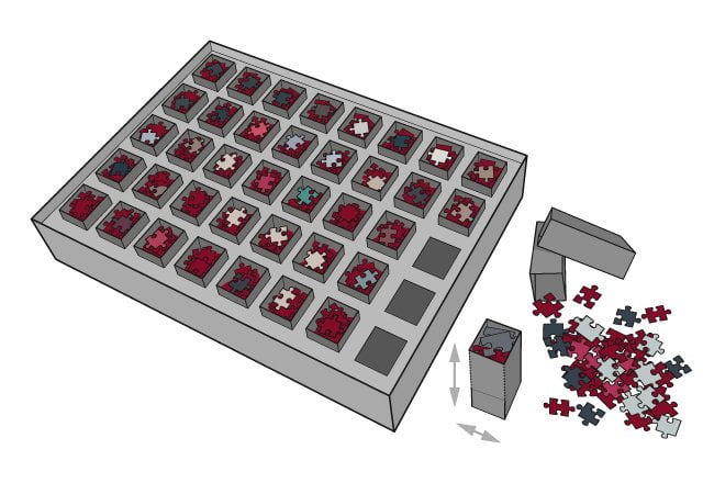 Veľkosť 40 škatuliek SMART