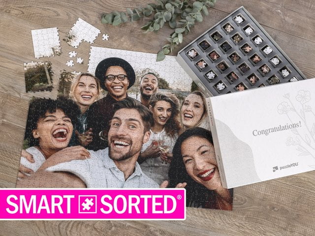 SMART SORTED® - Svadobné puzzle s prekvapením