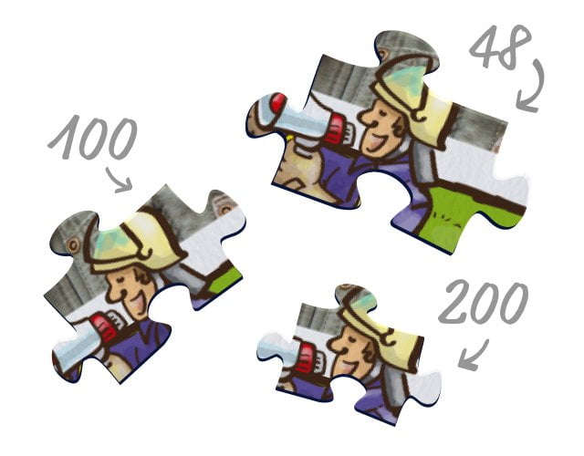 Kartónové puzzle pre deti