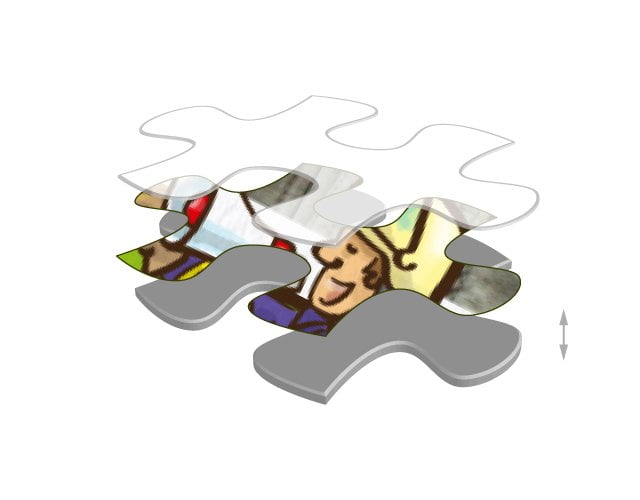 Veľkosť dielikov puzzle